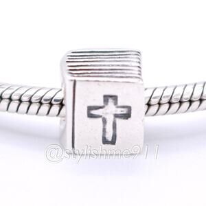 Authentic PANDORA Retired Silver Bible Charm - 790261